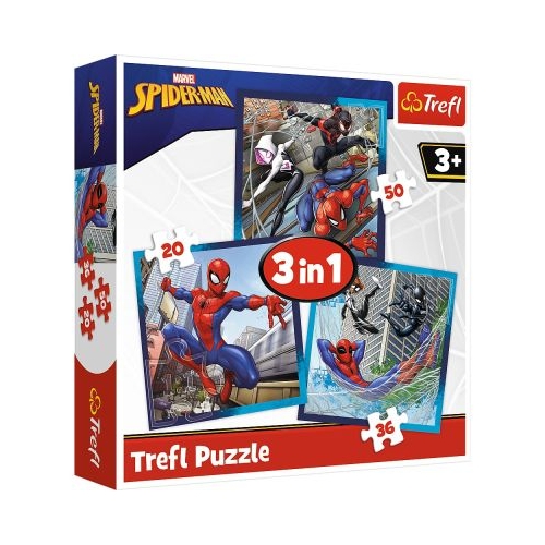 PUZZLE TREFL 3IN1 DISNEY MARVEL SPIDERMAN