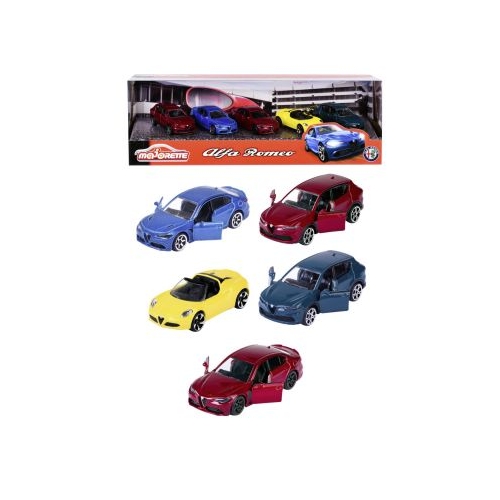 MAJORETTE MASINUTE METALICE SET 5 MASINI ALFA ROMEO