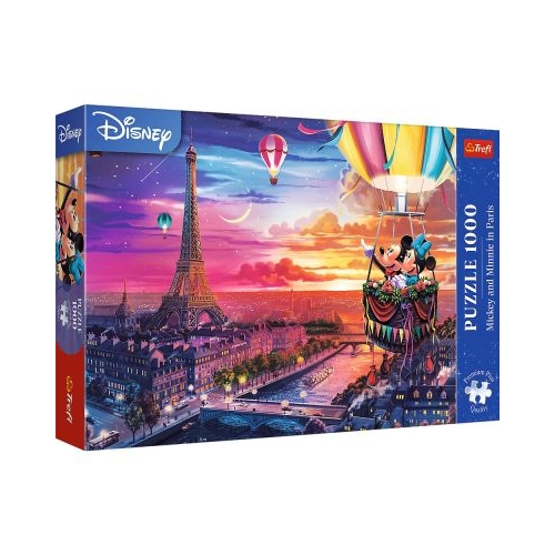 PUZZLE TREFL 1000 PREMIUM PLUS DISNEY MICKEY SI MINNIE IN PARIS
