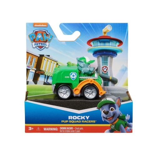 PATRULA CATELUSILOR PUP SQUAD RACERS VEHICUL CU FIGURINA ROCKY