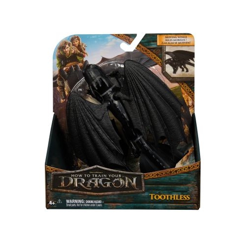 CUM SA ITI DRESEZI DRAGONUL FIGURINA DRAGON TOOTHLESS CU ARIPI MOBILE 20CM