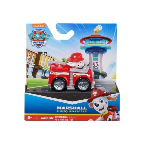 PATRULA CATELUSILOR PUP SQUAD RACERS VEHICUL CU FIGURINA MARSHALL