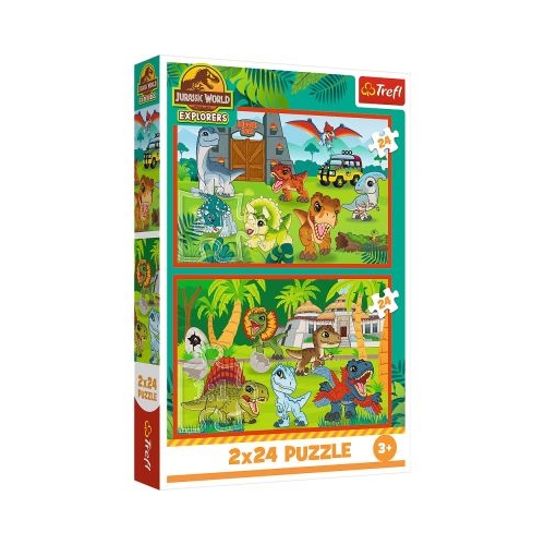 PUZZLE TREFL 2X70 JURASSIC WORLD UNIVERSUL JURASSIC PARK