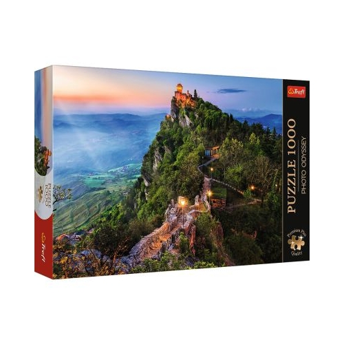 PUZZLE TREFL 1000 PREMIUM PLUS PHOTO ODYSSEY TURNUL CESTA SAN MARINO