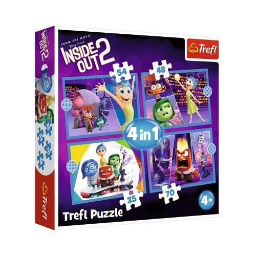 PUZZLE TREFL 4IN1 DISNEY INSIDE OUT 2 O LUME PLINA DE EMOTII