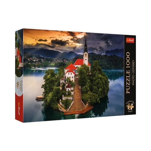 PUZZLE TREFL 1000 PREMIUM PLUS PHOTO ODYSSEY LACUL BLED SLOVENIA