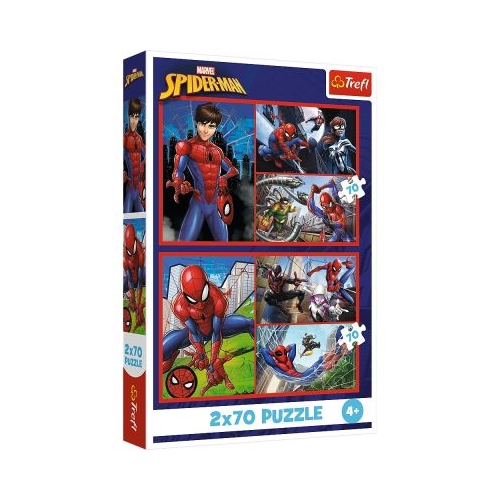 PUZZLE TREFL 2X70 MARVEL SPIDER-MAN AVENTURILE LUI SPIDER-MAN