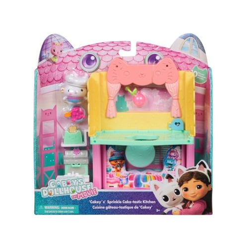 GABBYS DOLLHOUSE FILMUL CAMERE PENTRU CASA DE PAPUSI A LUI GABBY BUCATARIE CU FIGURINE SI ACCESORII