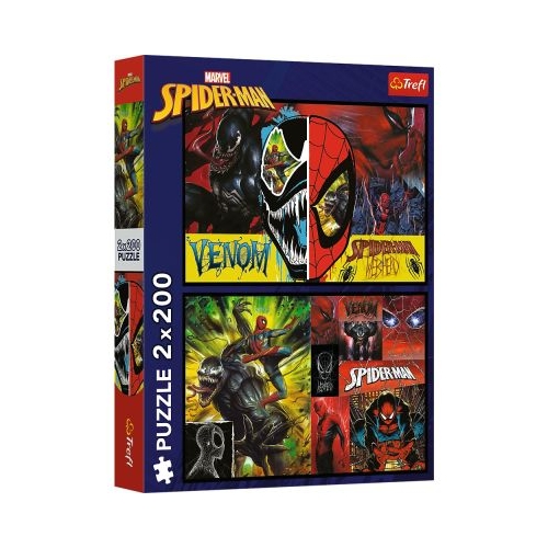 PUZZLE TREFL 2X200 SPIDER MAN ZI SI NOAPTE