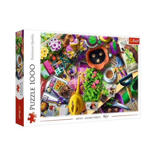 PUZZLE TREFL 1000 ARANJAREA GRADINII ARTIST ANDREW FARLEY