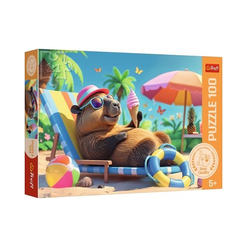 PUZZLE TREFL 100 RELAXARE IN STIL CAPIBARA