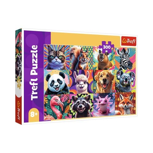PUZZLE TREFL 300 PORTRETE AMUZANTE DE ANIMALE