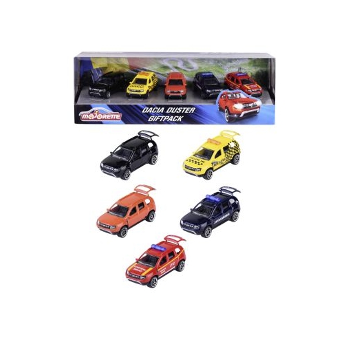 MAJORETTE DACIA DUSTER SET 5 MASINUTE SCARA 1/64