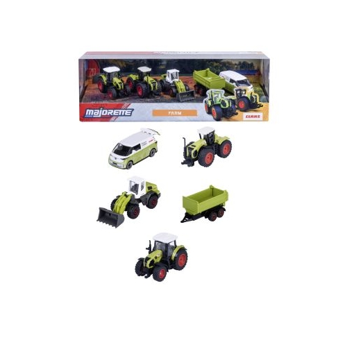 MAJORETTE CLASS SET 5 VEHICULE AGRICOLE METALICE FARM 7.5CM