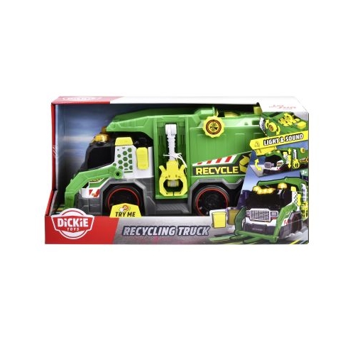 DICKIE TOYS CAMION DE RECICLARE CU LUMINI SI SUNETE 39CM