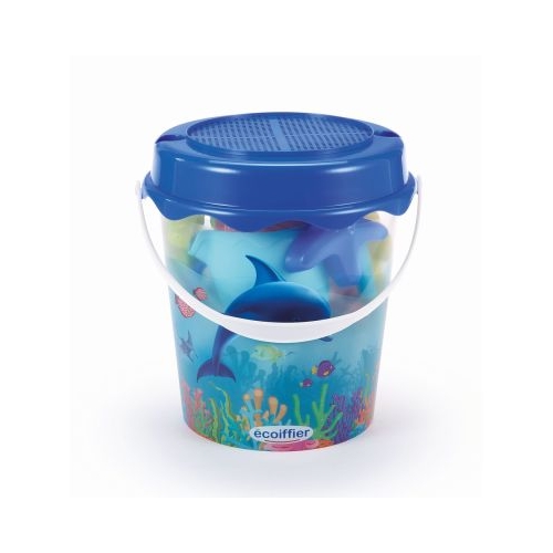 ECOIFFIER GALETUSA CU 12 ACCESORII PENTRU NISIP 21CM