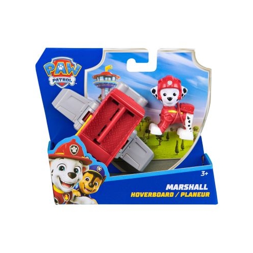 PATRULA CATELUSILOR ACTION PUPS SET VEHICUL DE SALVARE HOVERBOARD SI FIGURINA MARSHALL 5 CM