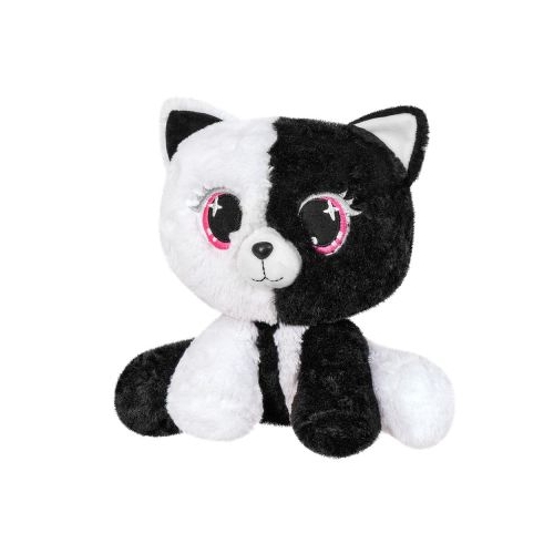 PLUS PISICA NEGRU CU ALB 25CM