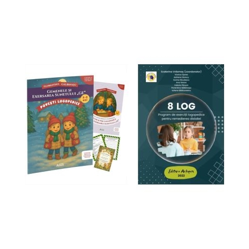 Pachet Gemenele si exersarea sunetului Ge si 8 LOG - Florentina Galbinasu Ecaterina Vrasmas