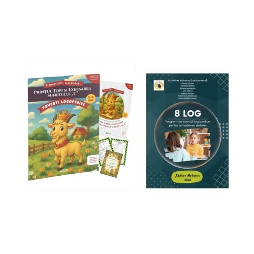 Pachet Printul Topi si exersarea sunetului T si 8 LOG - Florentina Galbinasu Ecaterina Vrasmas