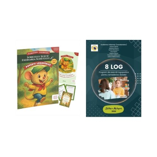 Pachet Soricelul Susi si exersarea sunetului S si 8 LOG - Florentina Galbinasu Ecaterina Vrasmas