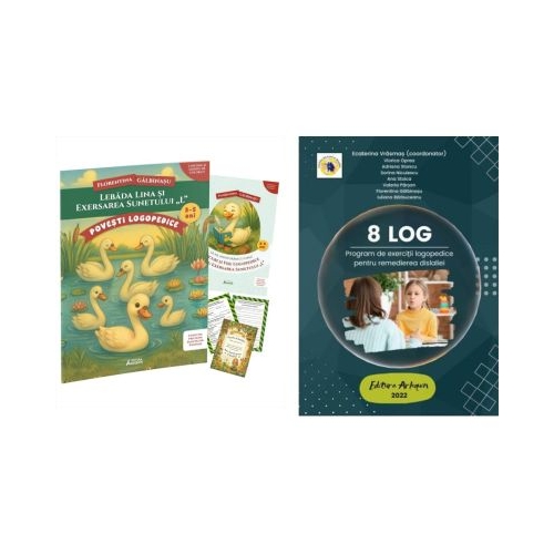 Pachet Lebada Lina si exersarea sunetului L si 8 LOG - Florentina Galbinasu Ecaterina Vrasmas