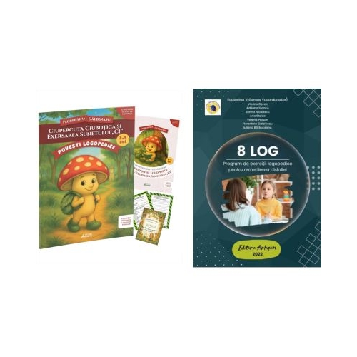 Pachet Ciupercuta Ciubotica si exersarea sunetului Ci si 8 LOG - Florentina Galbinasu Ecaterina Vrasmas