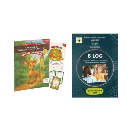 Pachet Cerbisor si exersarea sunetului Ce si 8 LOG - Florentina Galbinasu Ecaterina Vrasmas
