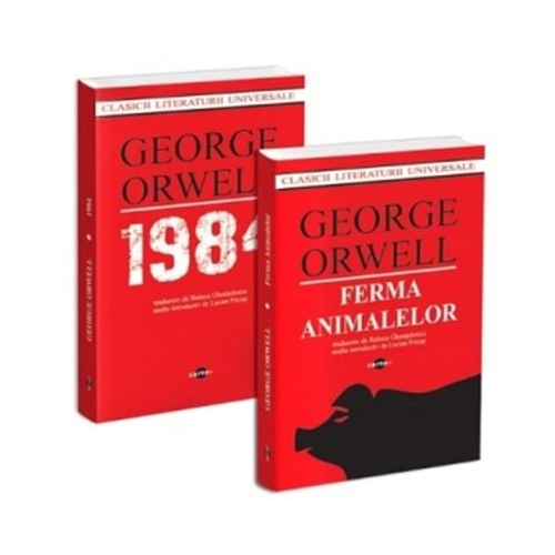 Pachet George Orwell 2 carti. 1. 1984. 2. Ferma animalelor - George Orwell