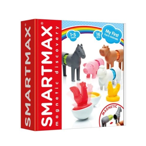 Joc magnetic Smart Max My First Farm Animals Primele mele animale de ferma 16 piese