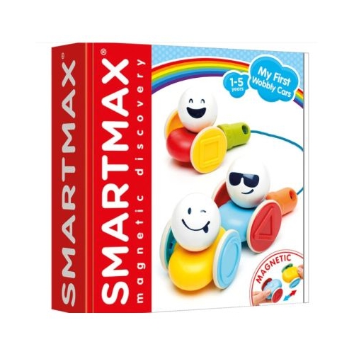 Joc magnetic Smart Max My First Wobbly Cars Primele mele masini amuzante 7 piese