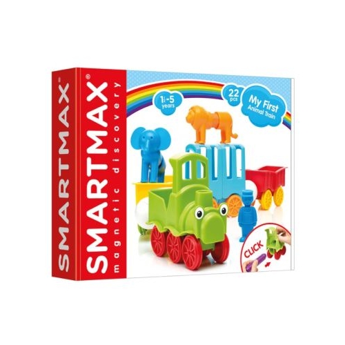 Joc magnetic Smart Max My First Animal Train Primul meu tren de animale 22 piese