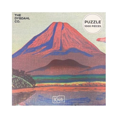 Puzzle 1000 piese  saculet Zori la Muntele Fuji Kiub
