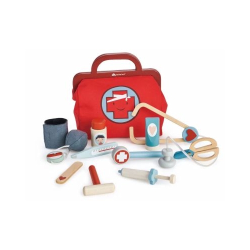 Geanta medic rosie 16 instrumente medicale