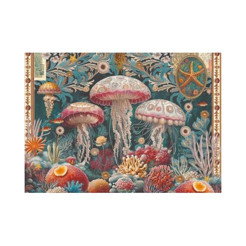Puzzle 1000 piese  saculet Meduze Kiub