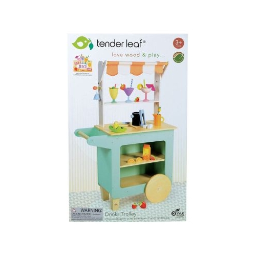 Standul cu bauturi din lemn premium Drinks Trolley