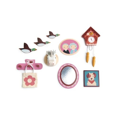 Set decoratiuni perete pentru casute 10 piese