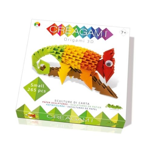 Kit origami cu 265 piese Creagami Cameleon