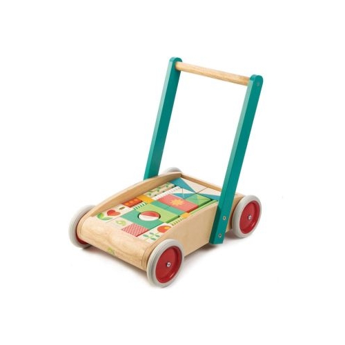 Antemergator cu cuburi Baby Block Walker 29 piese