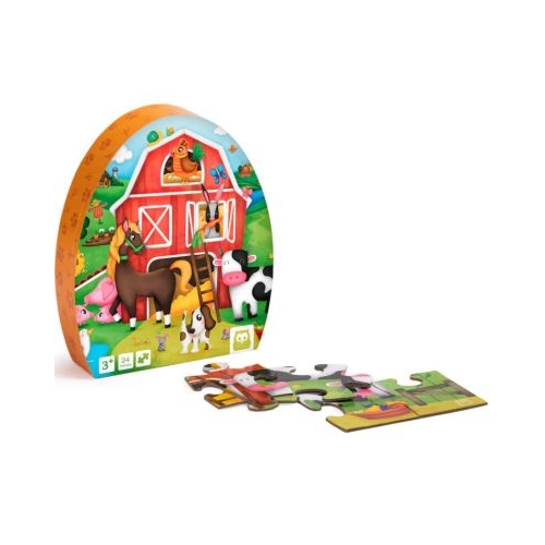 Puzzle educativ 24 piese Ferma EurekaKids