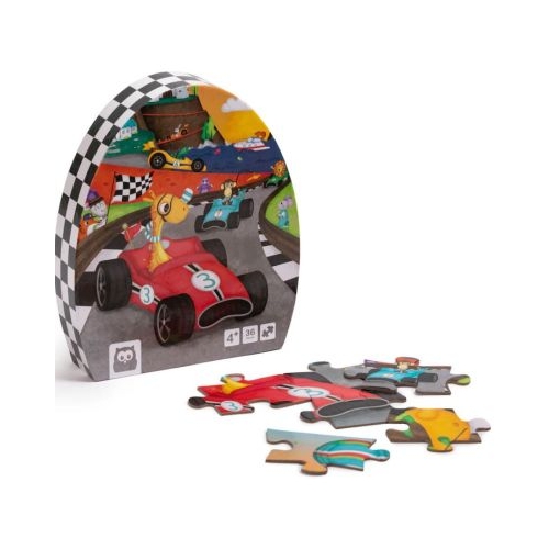 Puzzle educativ 36 piese Karting EurekaKids
