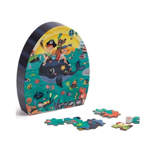 Puzzle educativ 100 piese Adancuri EurekaKids