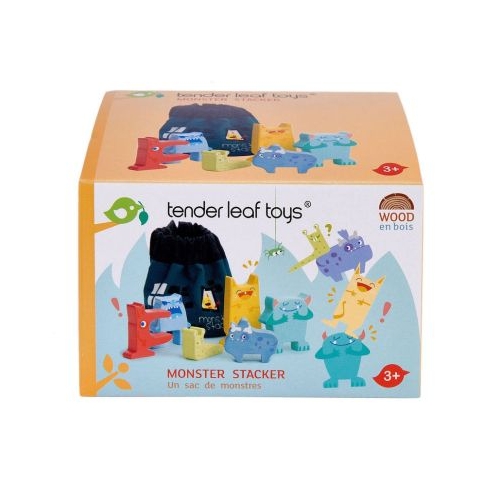 Set monstruletii din saculet Monster Stacker 7 piese