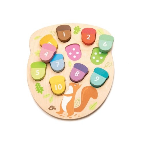 Puzzle educativ Numaram ghinde How Many Acorns