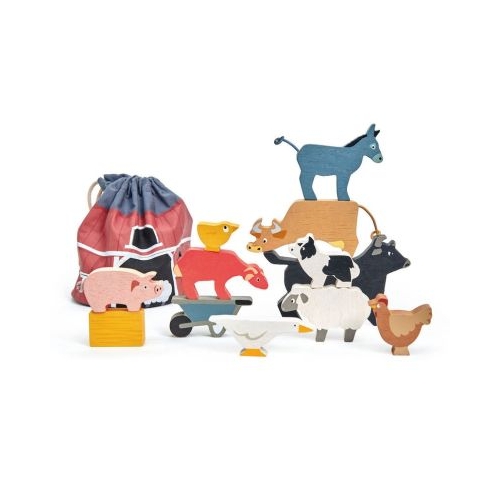 Animale domestice Stacking Farmyard 13 piese