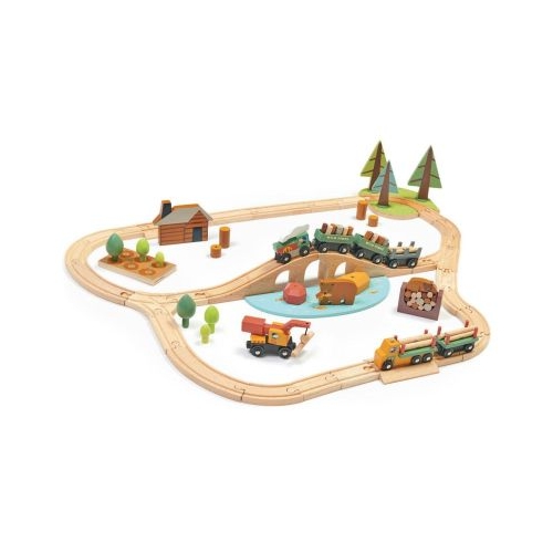 Set de tren in padure cu brazi Wild Pines Train set