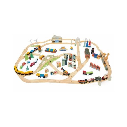 Set de tren cu vedere la munte Mountain view train set