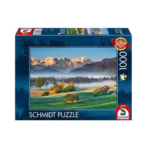 Puzzle 1000 piese Peisajul pitoresc Garmisch Partenkirchen Schmidt