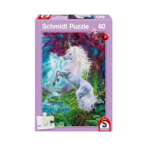 Puzzle 60 piese Unicorn in Gradina Fermecata Schmidt
