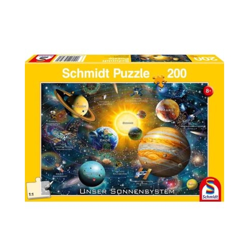 Puzzle 200 piese Sistemul nostru solar Schmidt